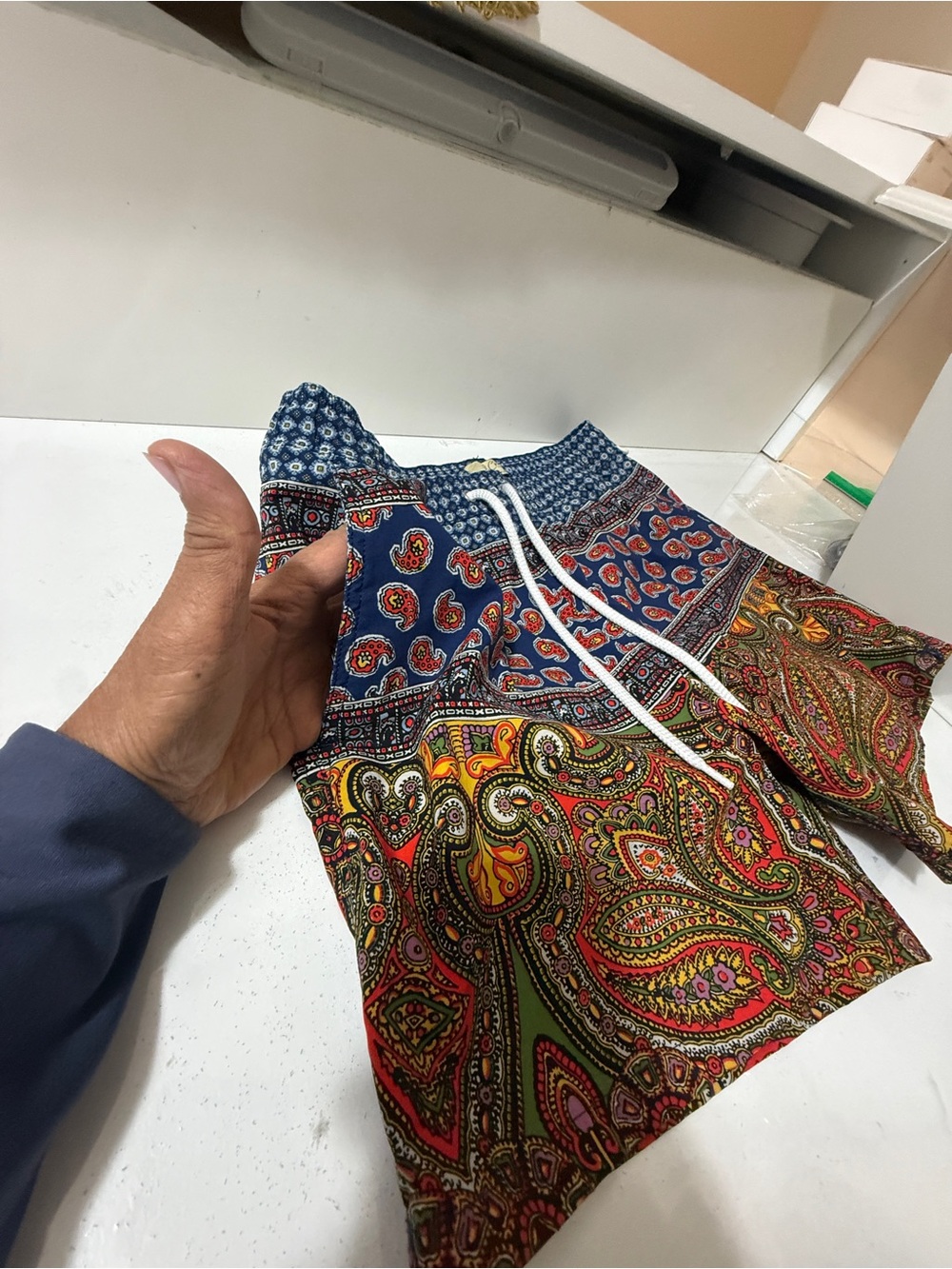 J. crew, beautiful swimming shorts with lots of colors and extra layer - Picture 14 of 15